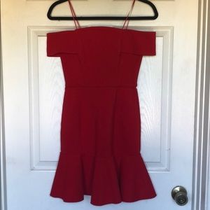 Nicolas Off Shoulder Red Dress Only Worn Once